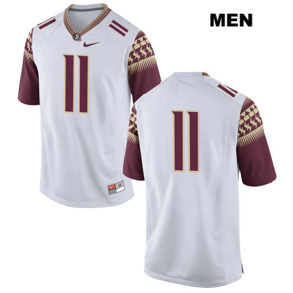 Men's NCAA Nike Florida State Seminoles #11 Nyqwan Murray College No Name White Stitched Authentic Football Jersey EIN1069MM
